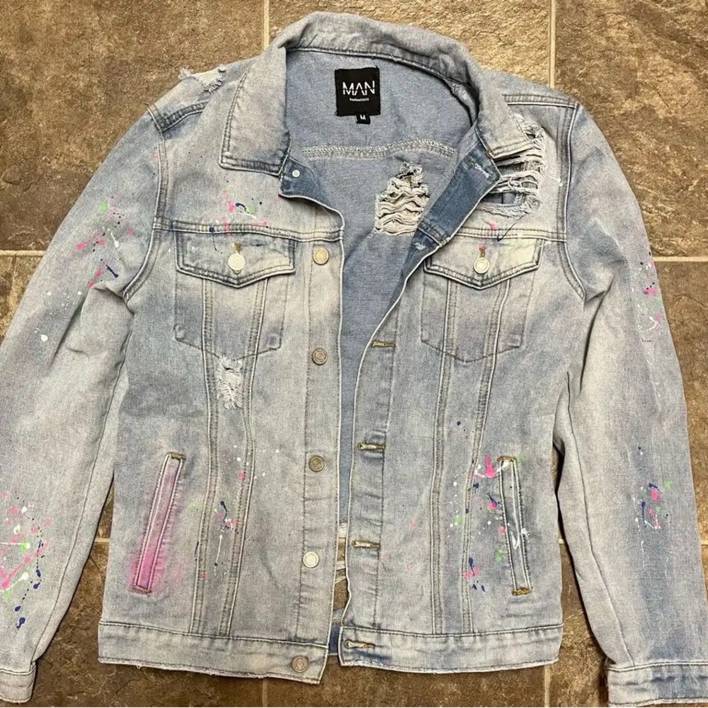 Distressed Jean jacket
